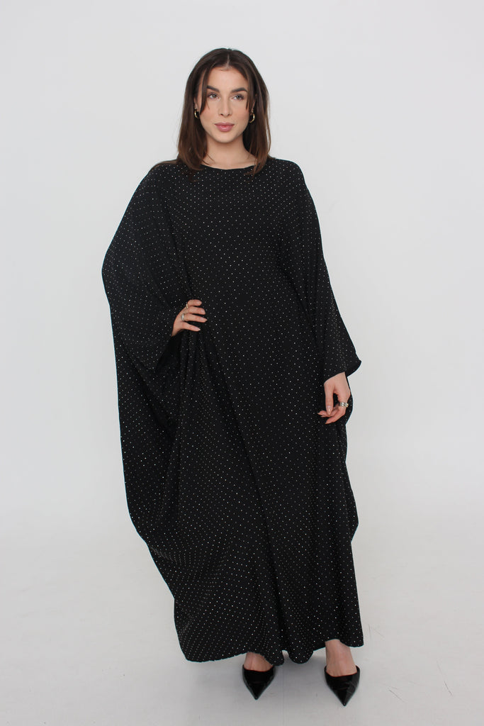 Abaya Diamond Black